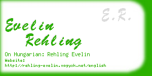 evelin rehling business card